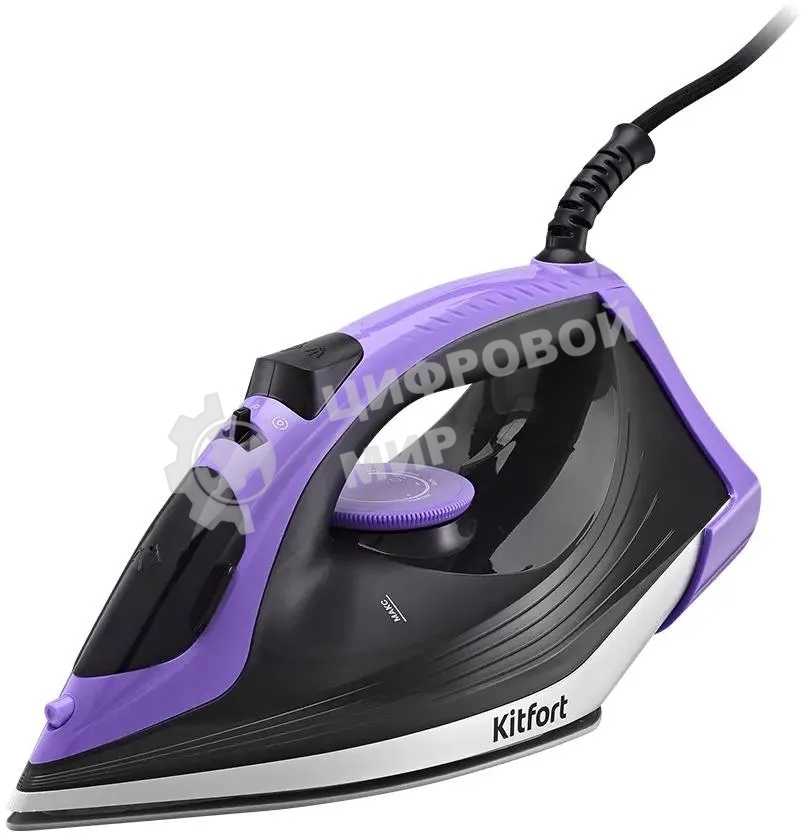 Утюг Kitfort КТ-2627 2200 Вт фиолетовый/черный