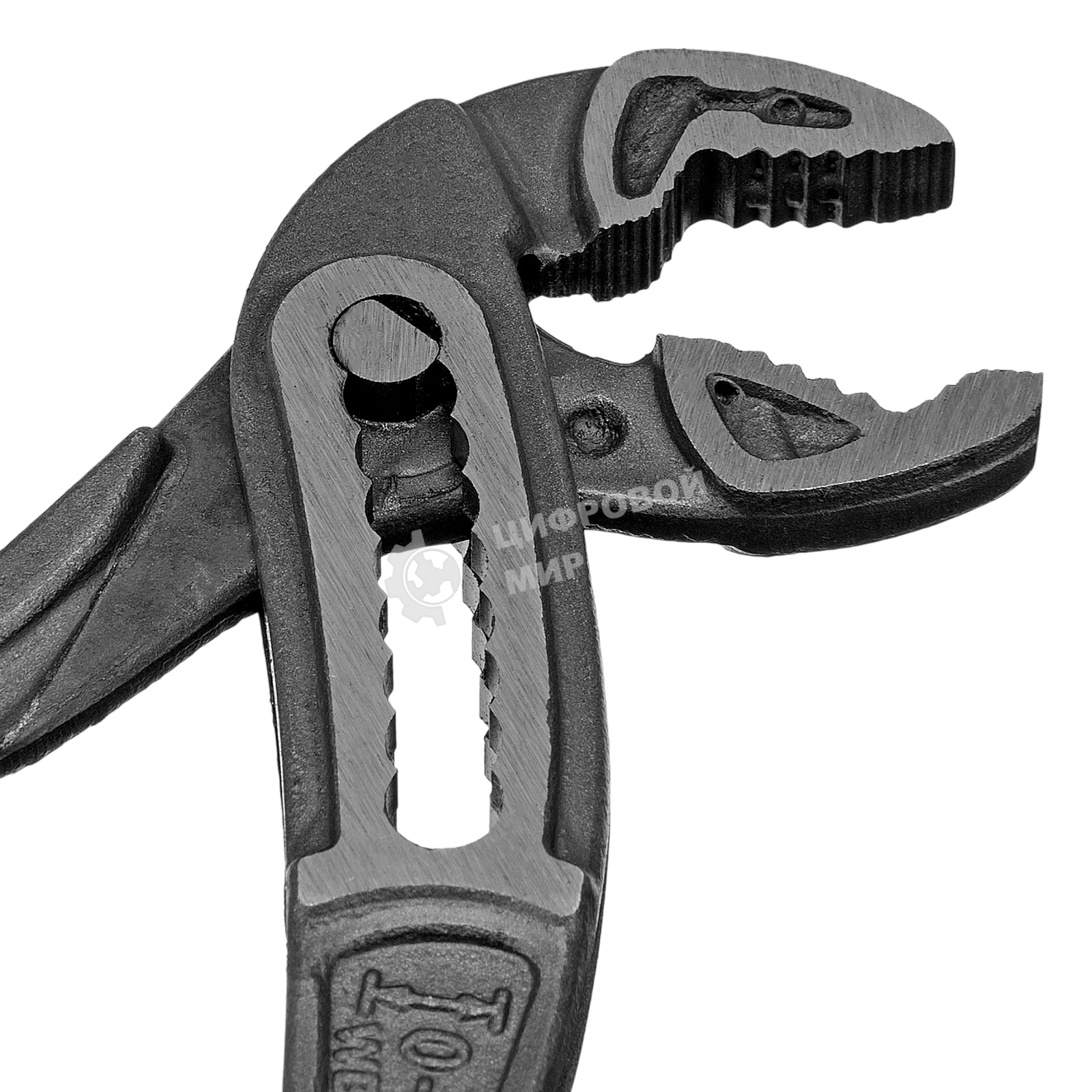 Клещи переставные Denzel обливные рукоятки, 180 мм