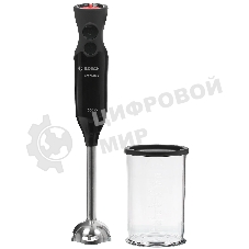 Блендер погружной Bosch MS6CB6110 черный, 1000 Вт, плавная регулировка, турбо