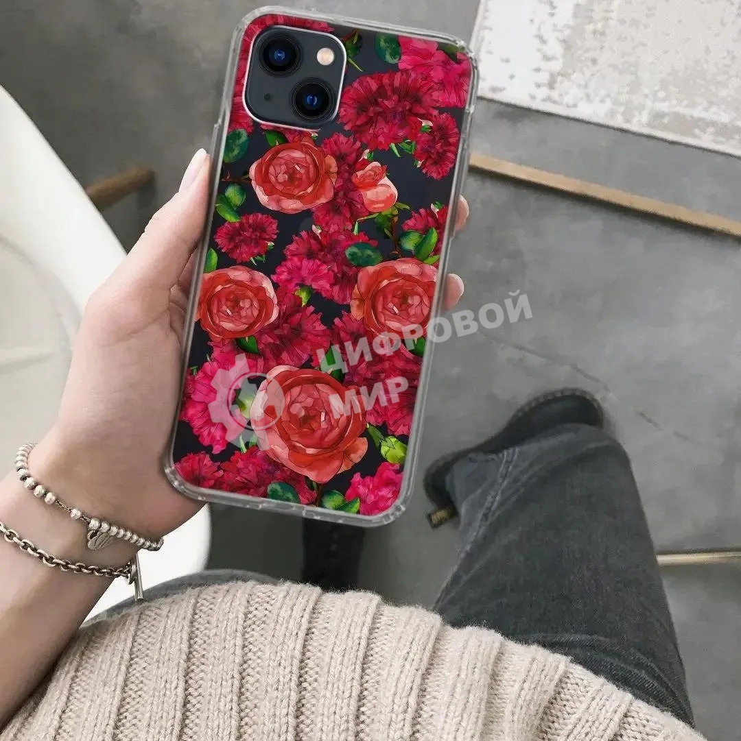 Чехол (клип-кейс) GRESSO Air, для Apple iPhone 13, прозрачный/рисунок gr17aaae9096