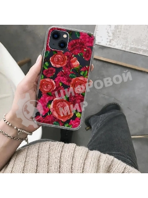 Чехол (клип-кейс) GRESSO Air, для Apple iPhone 13, прозрачный/рисунок gr17aaae9096