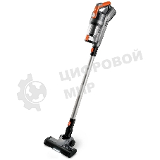 Пылесос вертикальный BRAYER BR4267 серый, питание от аккумулятора, 120 Вт, уборка сухая, пылесборник 0.5 л, работа от АКБ max 45 мин