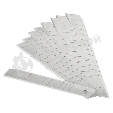 Лезвия для канцелярского ножа Silwerhof, ширина лезвия 9 мм (упаковка: 10шт) пластиковая коробка