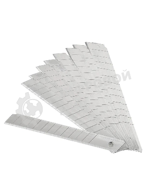 Лезвия для канцелярского ножа Silwerhof, ширина лезвия 9 мм (упаковка: 10шт) пластиковая коробка