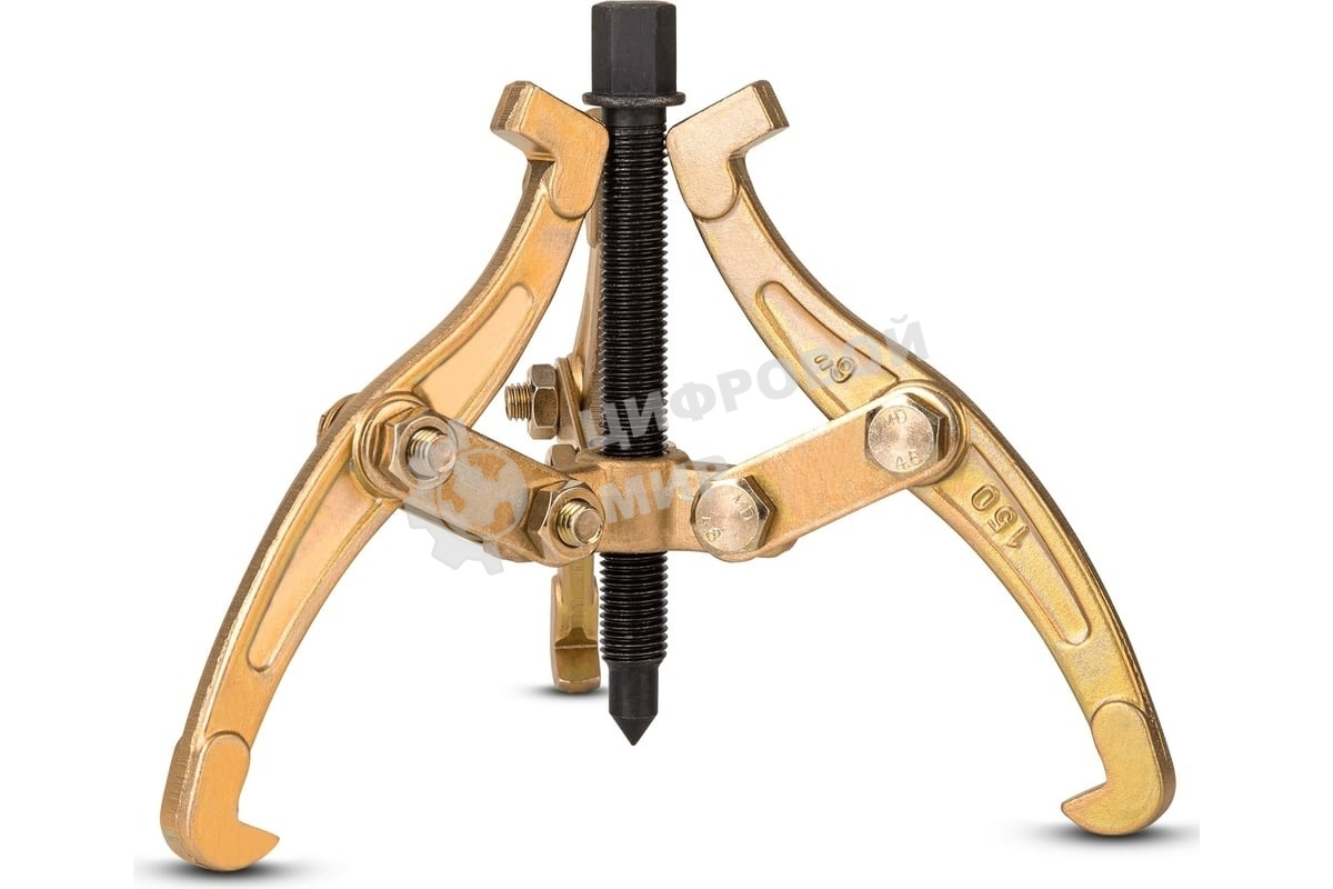 Съемник подшипников трехзахватный Deli DL-S6 150мм(рабочий ход болта), внешний диаметр 20-100мм, внутренний диаметр 45-135мм, сталь 45#