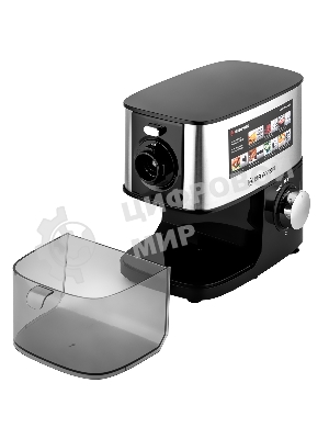 Мясорубка электрическая BRAYER BR1610 черный, 2000 Вт, 2.0 кг/мин, реверс, защита от перегрузки, металлический лоток, насадки - 6