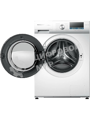 Стиральная машина Sharp ES-FSI812DLZ-W белый, загрузка фронтальная 8 кг, 1200 об/мин, класс A+++