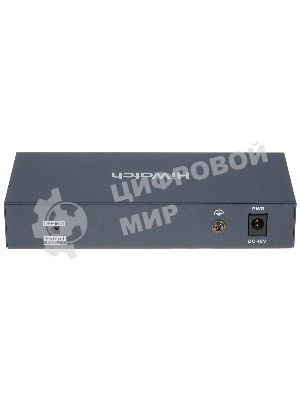 Коммутатор HiWatch DS-S604P, 4×100 Мбит/с PoE + 2×100 Мбит/с, неуправляемый