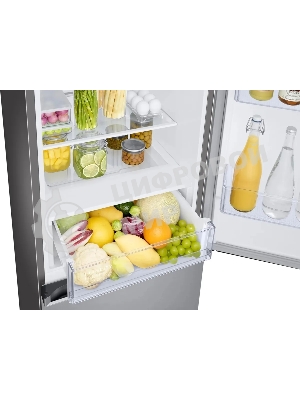 Холодильник Samsung RB34C600ESA/EF серебристый двухкамерный 230/114л морозилка снизу, No Frost