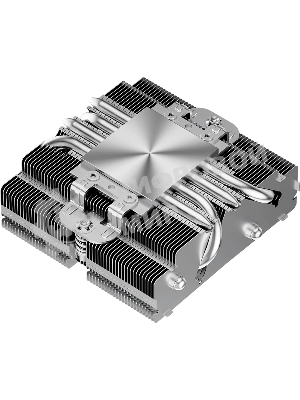 Кулер для процессора PCCooler RC400-53 (125W, 4-pin PWM, 53.5мм, Al/Cu, 4x6мм, 1x92мм, 43CFM, 31.2dBA, 2700RPM, S: 1851/1700/1200/20XX/115X, AM5/AM4, silver, black)