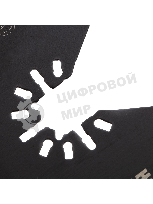 Насадка для МФИ Denzel отрезная полукруг., HSS, по металлу и дереву, 80 х 1,2 мм, мелкий зуб