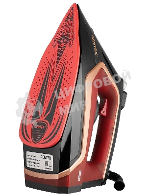 Утюг Centek CT-2313 красный, 2400 Вт, 50 г/мин, 185 г/мин, 350 мл