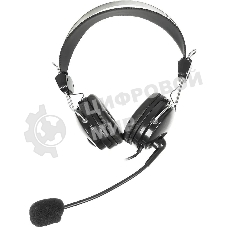 Гарнитура проводная A4Tech HS-7P, черный