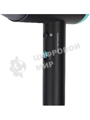 Фен VITEK VT-1324 черный/зеленый, 2200 Вт, ионизация