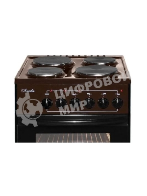 Плита электрическая Лысьва ЭП 411 коричневый, конфорок 4 электрических, духовка 57 л, 50 см x 85 см x 60 см