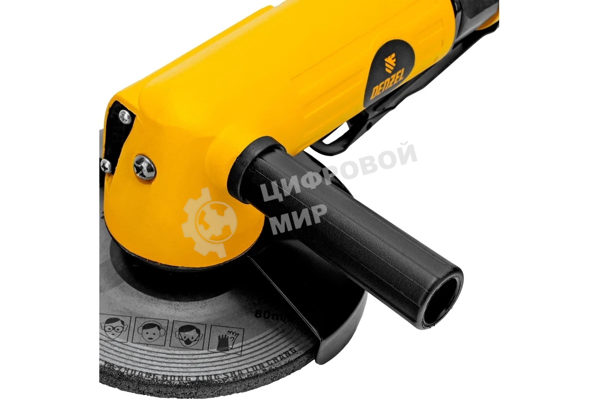 Пневматическая углошлифовальная машина Denzel AG125, 11000 об/мин, 125 мм, 186 л/мин