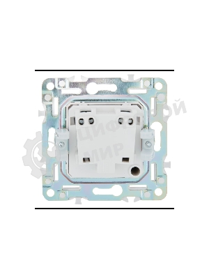 Розетка IEK SKANDY SK-R02G 10А графит без заземл. без защ. шторок SK-R10-10-K53