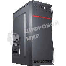 Компьютерный корпус Digma DCC-MD302 черный без БП ATX 1x80мм 3x120мм 2xUSB 2.0 2xUSB 3.0 audio