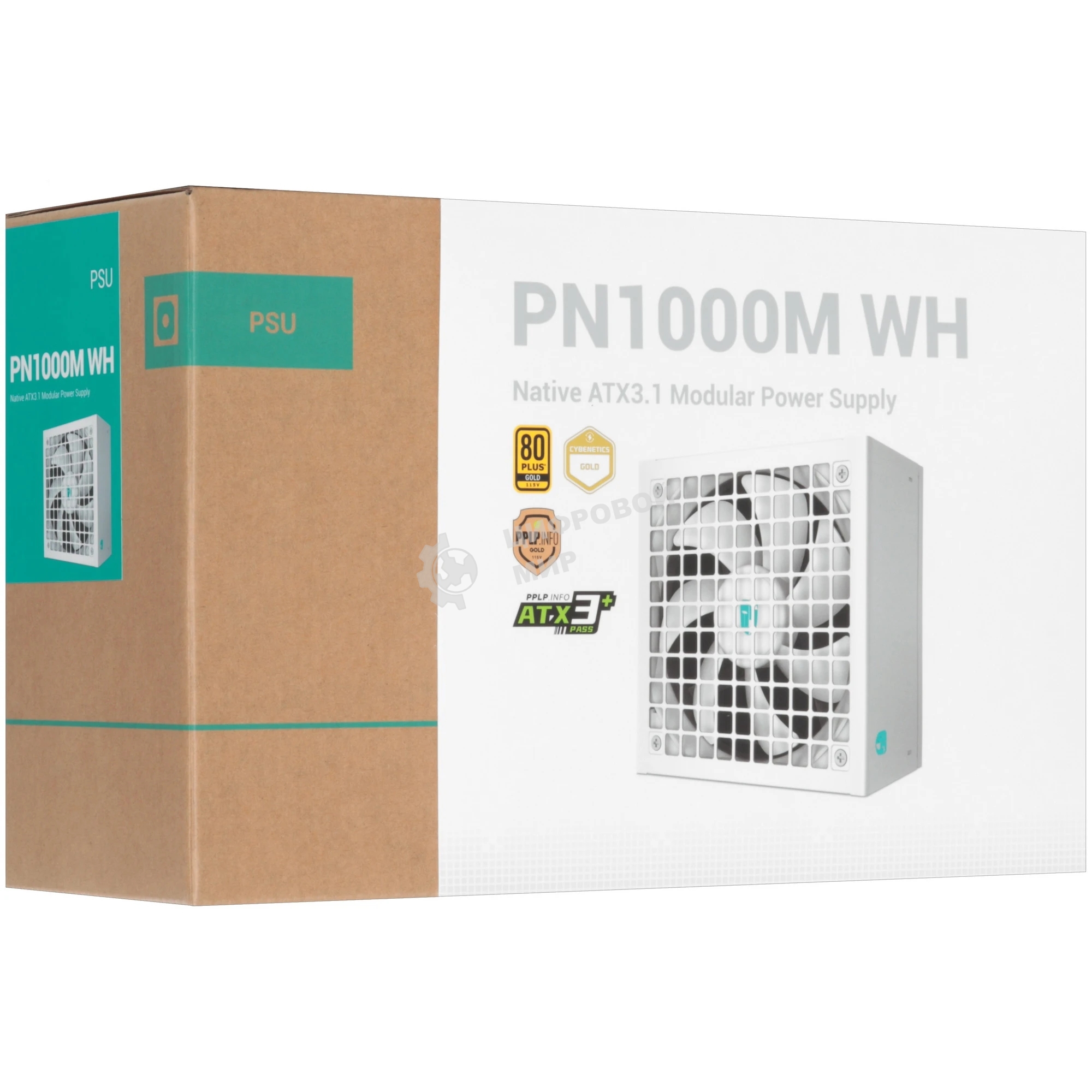 Блок питания Deepcool/GAMERSTORM PN1000M WH (ATX 3.1, 1000W, Full Cable Management, PWM 135мм fan, Active PFC, 80+ GOLD, Active PFC + Full Bridge SRC LLC + DC/DC,Gen5 PCIe, белый) RET