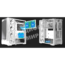 Компьютерный корпус ZALMAN P40 Prism Plus, ATX, белый, WINDOW, 3xCombo (3.5'' or 2.5