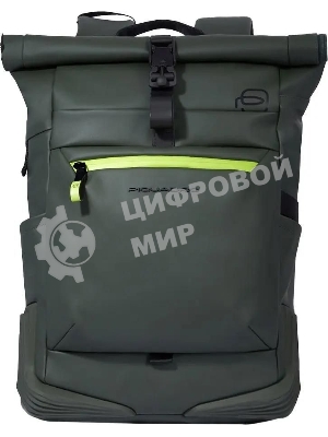 Рюкзак мужской Piquadro Corner 2.0 CA6291C2OW/VE роллтоп зеленый ткань