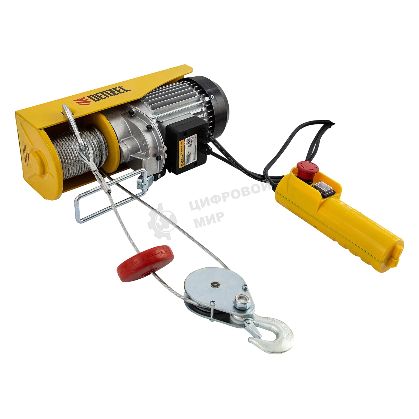 Тельфер электрический Denzel TF-800, 0,8 т, 1300 Вт, высота 12 м, 8 м/мин