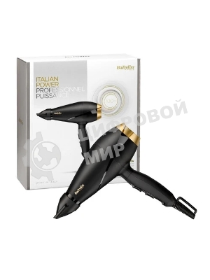 Фен BaByliss Power Pro 2000 6704E черный, 2000 Вт, ионизация