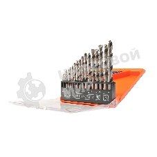Набор сверл по металлу PATRIOT, HSS, 19 шт №1: 1,0-10,0 мм, в пластиковом боксе