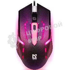 Мышь проводная Defender Hit MB-601 черный, 1200 dpi, USB, кнопки - 4