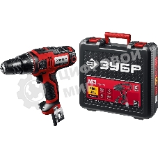 Дрель-шуруповерт ЗУБР ДШ-М3-500-2 К, 500 Вт, 45 Нм, щеточный