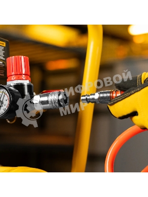 Компрессор безмасл. малошумный Denzel DLP-950/24, 950 Вт, 24 л, 2850 об/мин, 170 л/мин