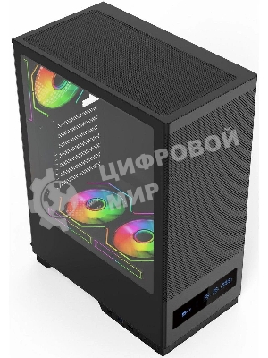 Компьютерный корпус ACD Citadel 108DB ATX, Type-C + 2 X USB ports + HD audio combo, Mesh, TG, черный