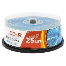 Диск CD-R Mirex 700 Mb, 48х, Cake Box (25), (25/300)