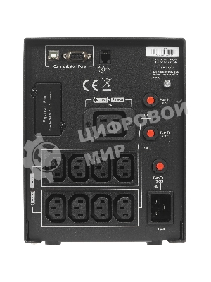 Источник бесперебойного питания CyberPower PR2200ELCDSL/2200 ВА/1980 Вт/USB/RJ-11/RJ-45/1 х IEC 320 C19 (компьютерная), 8 х IEC 320 C13 (компьютерная)