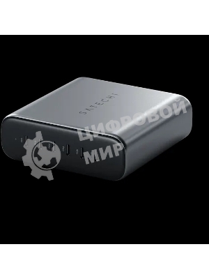 Сетевое зарядное устройство (адаптер питания) Satechi 200W USB-C 6-Port GaN Charger, 6xUSB Type-C (PD), до 200Вт, Серый ST-C200GM-EU