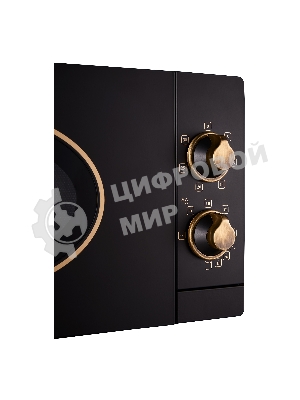 Микроволновая печь Korting KMO 815 RN черный, 20 л, 700 Вт, переключатели - поворотный механизм