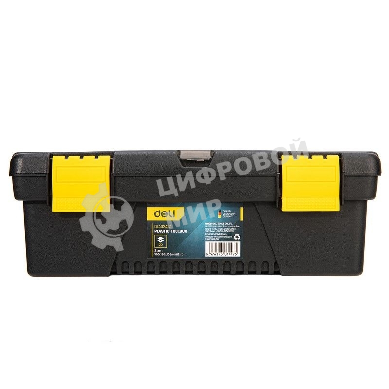 Ящик для инструментов Deli DL432412 305 х 130 х 105 мм Размер: 12 дюймов. Материал: полипропилен.