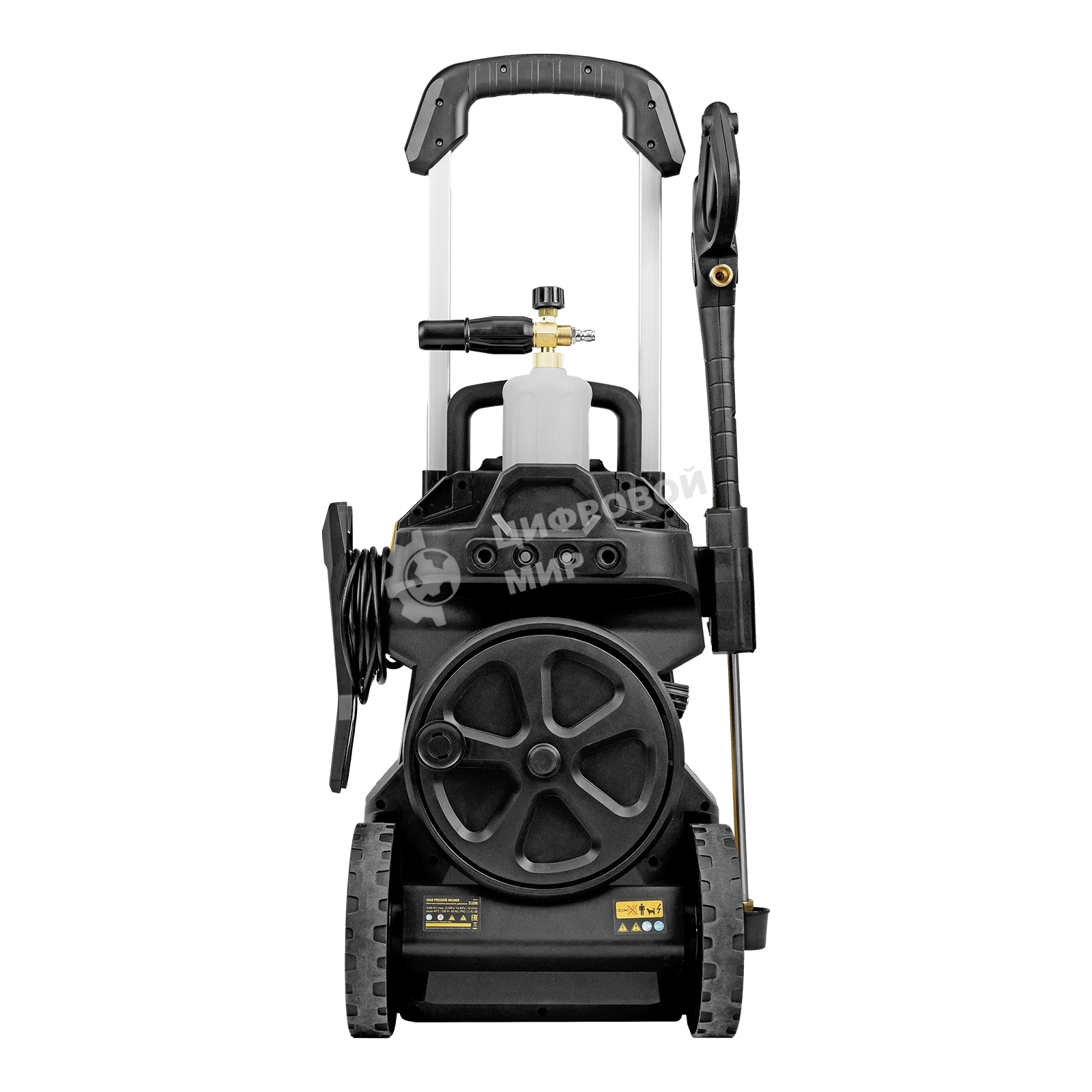 Моечная машина высокого давления Denzel R-230iD, 3300 Вт, 230 бар, 600 л/ч, асинх. двиг., бараб.