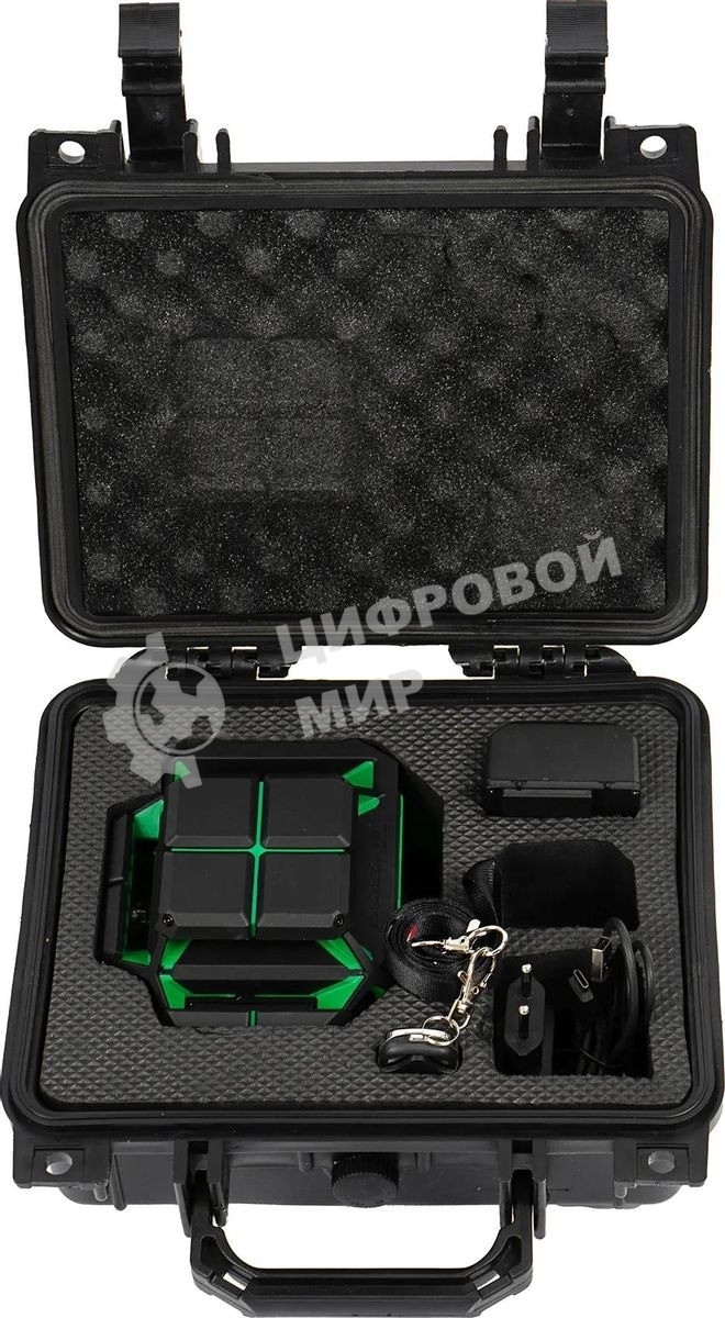 Уровень лазер. Ada LaserTANK 3-360 2кл.лаз. 515нм цв.луч. зеленый 3луч. (А00633)