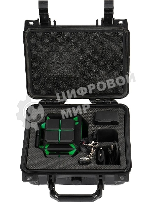 Уровень лазер. Ada LaserTANK 3-360 2кл.лаз. 515нм цв.луч. зеленый 3луч. (А00633)