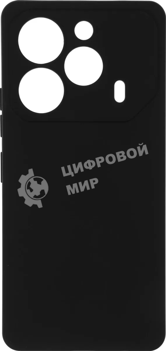 Чехол (клип-кейс) BoraSCO для Tecno Pova 6/6 Pro Silicone Case черный (73173)