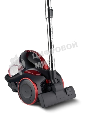 Пылесос Domfy DSC-VC704 черный/красный, 400/2400 Вт, уборка сухая, пылесборник контейнер 3 л