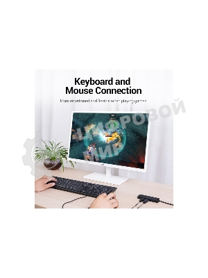 USB-концентратор Vention CHLBB, USB 3.0, USB 4 порта, USB