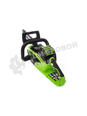 Цепная пила аккумуляторная (2005707UA) GreenWorks GD40CS15, 40V, 35 см, бесщеточная, 1,5 КВТ, с АКБ 2АЧ и ЗУ
