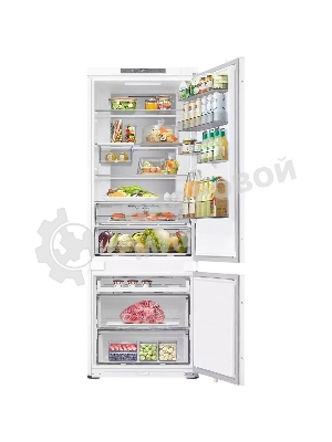 Встраиваемый холодильник Samsung BRB38G705EWW, ВхШхГ 193.5x69x55 см, объем 389 (289+100) л, Twin Cooling, зона свежести, режим 