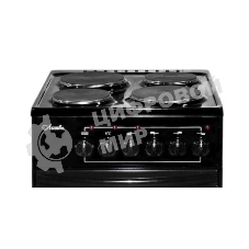 Плита электрическая Лысьва ЭП 411 черный, конфорок 4 электрических, духовка 57 л, 50 см x 84 см x 60 см