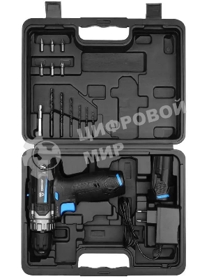 Дрель-шуруповерт Deko DKCD12V PRO, 12 В, 2 Ач, 32 Нм, щеточный