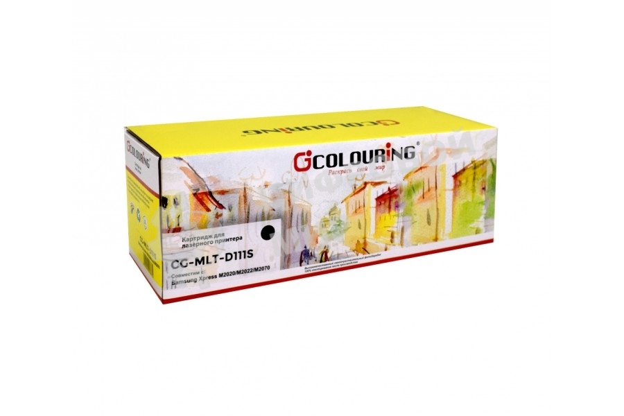 Картридж лазерный Colouring CG-MLT-D111S черный (1000 копий) для принтеров Samsung Xpress SL-M2020/SL-M2020W/SL-M2021/SL-M2022/M2070F/SL-M2070W/SL-M2070F/SL-M2070FW/SL-M2072