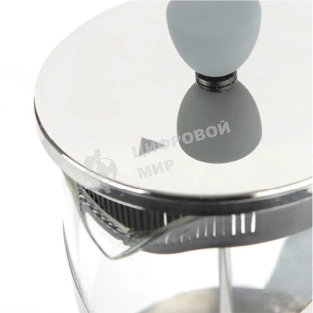 Френч-пресс Rondell Crystal Grey RDS-840, 1 л, стальной