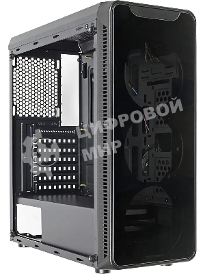 Компьютерный корпус Accord JP-X черный без БП ATX 2xUSB 2.0 1xUSB 3.0 bott PSU